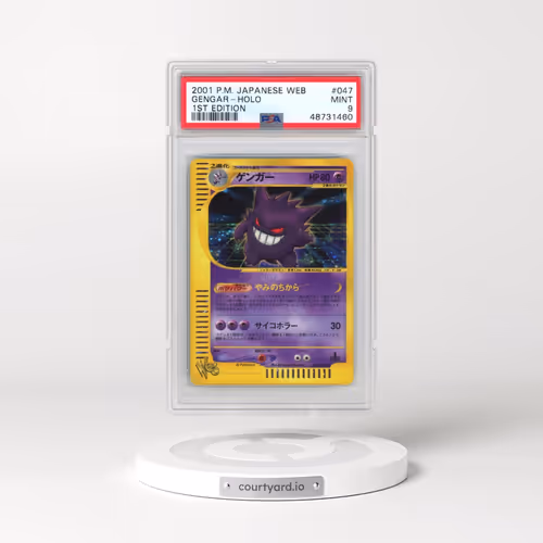 2001 Pokémon Web #047 Gengar - 1st Edition Holo (PSA 9 MINT)