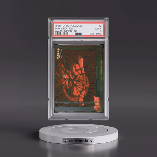 1999 Topps Pokémon the Movie Edt #2 Movie Edition - Awakenings-Foil (PSA 9 MINT)