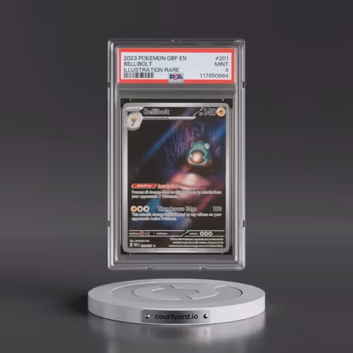 2023 Pokémon Obf EN-Obsidian Flames #201 Bellibolt - Illustration Rare (PSA 9 MINT)