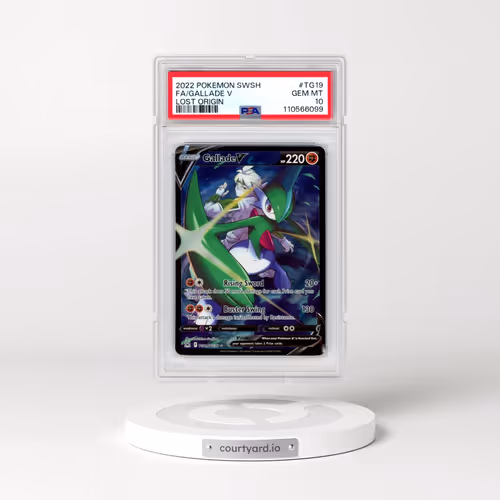 2022 Pokémon Sword & Shield Lost Origin #TG19 Gallade V - Holo Full Art (PSA 10 GEM MINT)