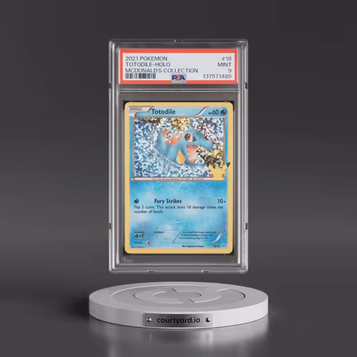 2021 Pokémon Mcdonald's Collection #18 Totodile - Holo (PSA 9 MINT)
