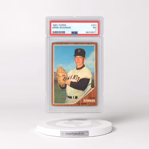 1962 Topps #231 Ernie Bowman (PSA 7 NM)