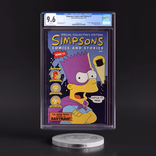 Simpsons Comics and Stories #1 CGC 9.6 White Pages (Welsh Publishing Group, 1993)