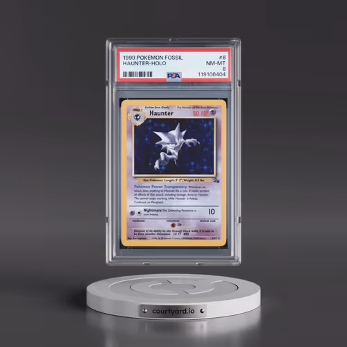 1999 Pokémon Fossil #6 Haunter - Holo (PSA 8 NM-MT)