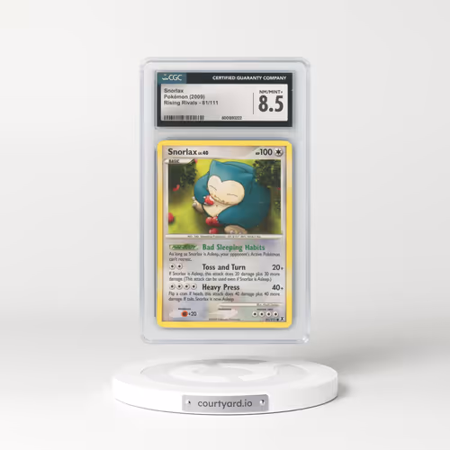 2009 Rising Rivals #81/111 Snorlax (CGC 8.5 NM-MT+)