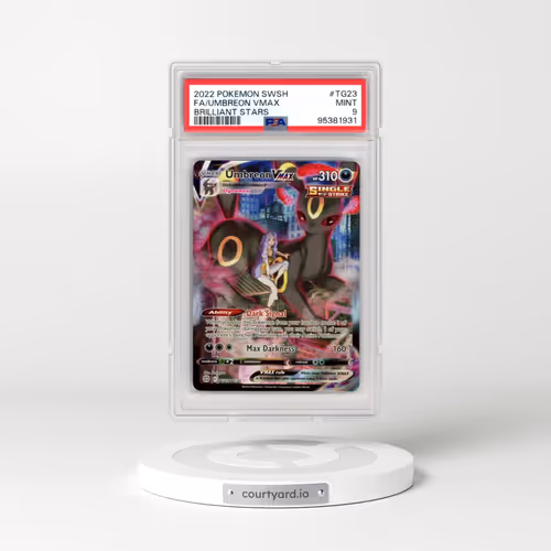 2022 Pokémon Sword & Shield Brilliant Stars #TG23 Umbreon Vmax - Full Art (PSA 9 MINT)