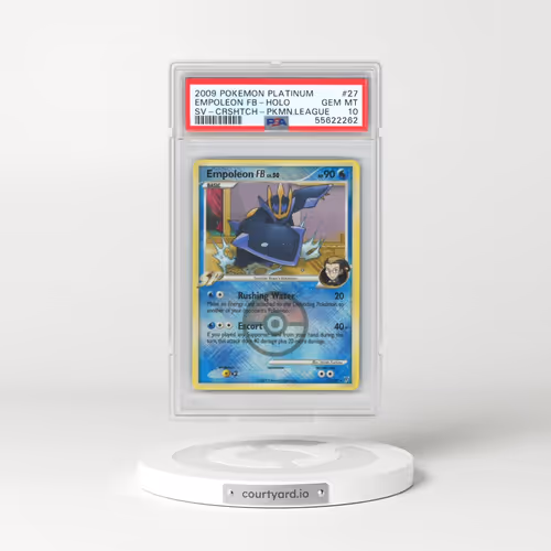 2009 Pokémon Platinum Supreme Victors #27 Empoleon FB - Holo Crosshatch-2010 Pokemon League (PSA 10