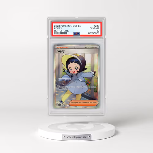 2023 Pokémon Obf EN-Obsidian Flames #220 Poppy - Ultra Rare (PSA 10 GEM MINT)