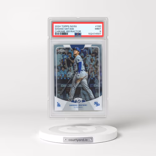 2024 Topps 50/50 Shohei Ohtani #100 Shohei Ohtani - Chrome-Refractor (PSA 9 MINT)