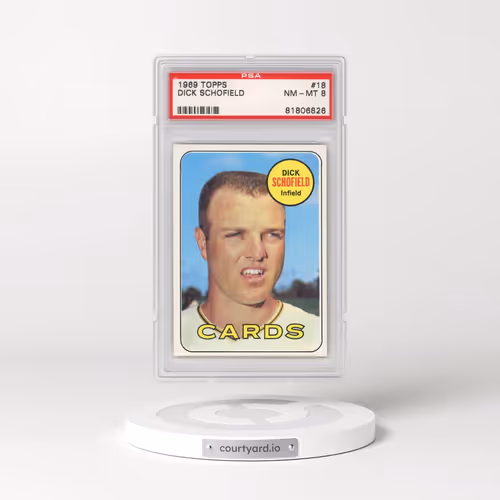 1969 Topps #18 Dick Schofield (PSA 8 NM-MT)