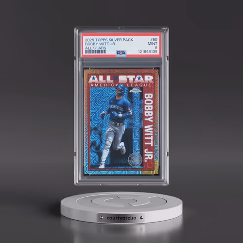 2025 Topps Silver Pack 1990 Chrome All Stars #50 Bobby Witt Jr. (PSA 9 MINT)
