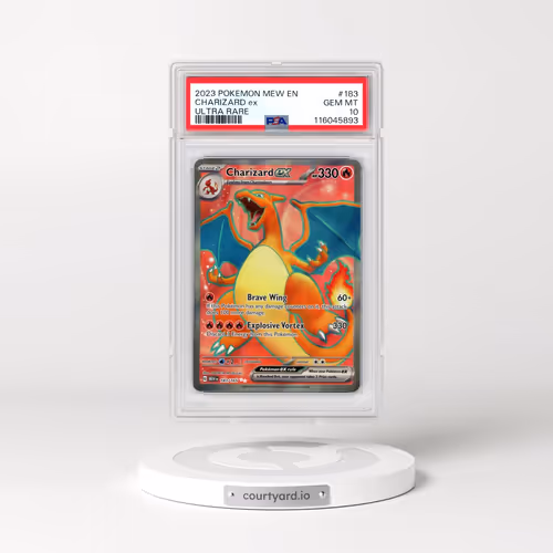 2023 Pokémon Mew EN-151 #183 Charizard EX - Holo Ultra Rare (PSA 10 GEM MINT)