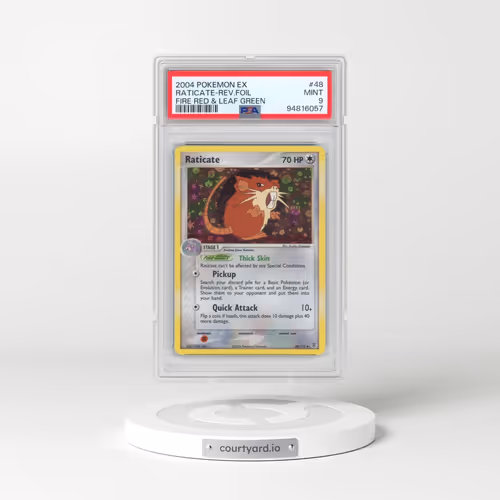 2004 Pokémon EX Fire Red & Leaf Green #48 Raticate - Reverse Foil (PSA 9 MINT)