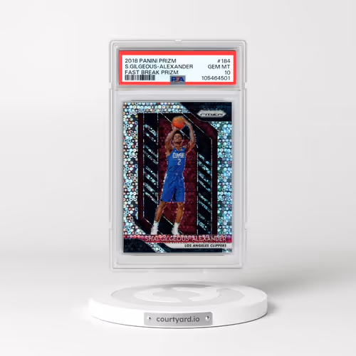 2018 Panini Prizm #184 Shai Gilgeous-Alexander - Fast Break Prizm (PSA 10 GEM MINT)