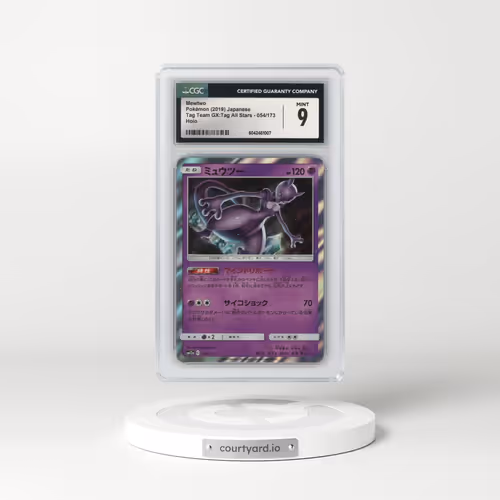 2019 Tag Team GX: Tag All Stars #054/173 Mewtwo - Holo (CGC 9 MINT)
