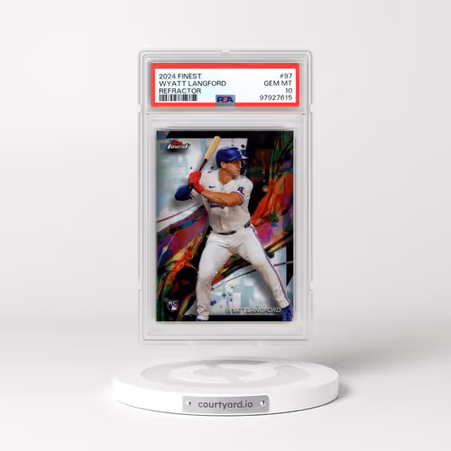 2024 Topps Finest #97 Wyatt Langford - Refractor (PSA 10 GEM MINT)
