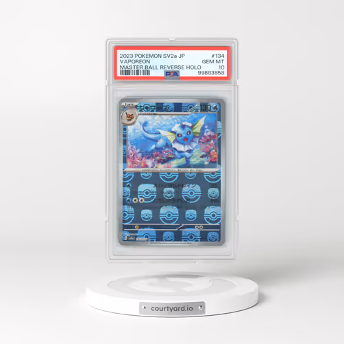 2023 Pokémon Sv2a-Pokemon 151 #134 Vaporeon - Reverse Holo Master Ball (PSA 10 GEM MINT)