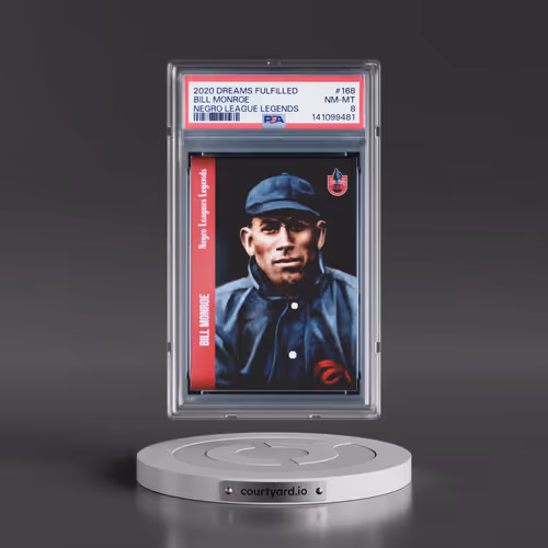 2020 Dreams Fulfilled Negro League Legends #168 Bill Monroe (PSA 8 NM-MT)