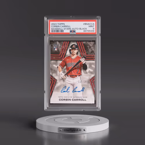 2023 Topps Baseball Stars Autographs #BSACCA Corbin Carroll - Series 2-Black (PSA 9 MINT)