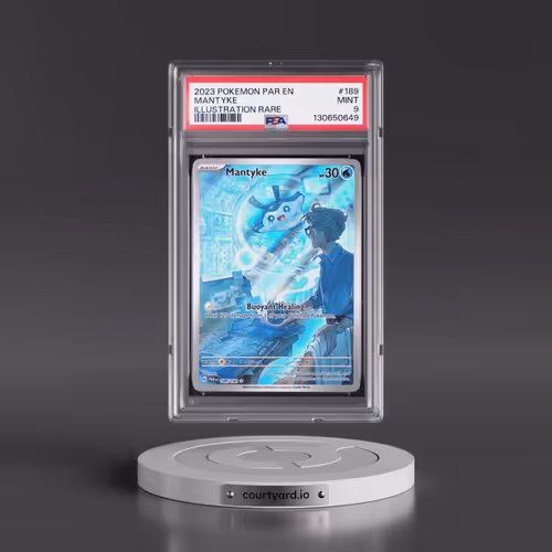 2023 Pokémon Par EN-Paradox Rift #189 Mantyke - Illustration Rare (PSA 9 MINT)