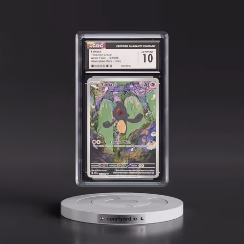 2025 Pokémon Wht EN-White Flare #122 Yamask - Illustration Rare (CGC 10 GEM MINT)
