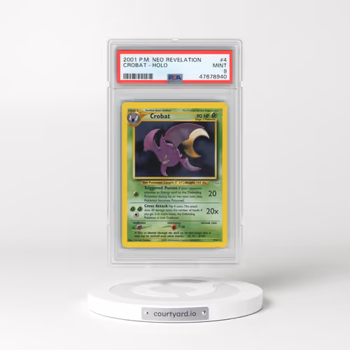 2001 Pokémon Neo Revelation #4 Crobat - Holo (PSA 9 MINT)