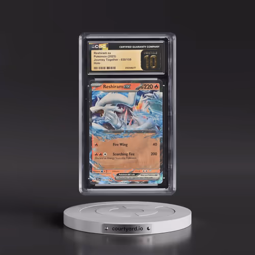 2025 Pokémon Jtg EN-Journey Together #030 Reshiram EX - Holo (CGC 10 PRISTINE)
