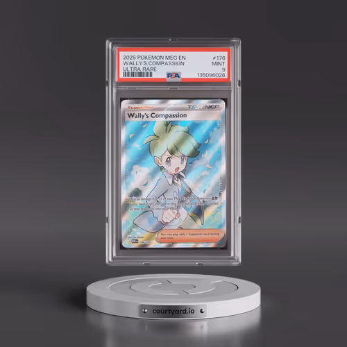 2025 Pokémon Meg EN-Mega Evolution #176 Wally's Compassion - Ultra Rare (PSA 9 MINT)