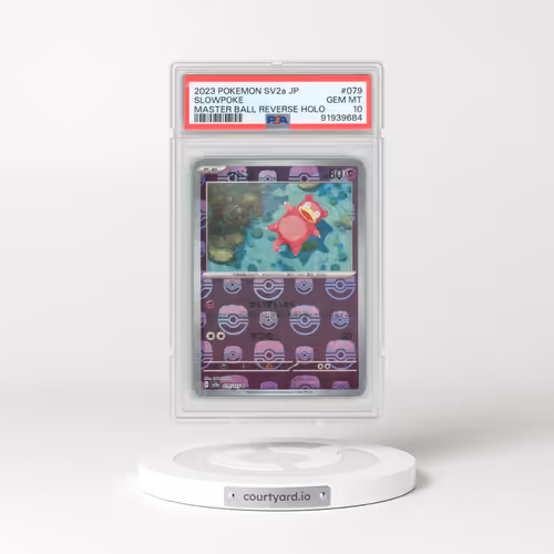 2023 Pokémon Sv2a-Pokemon 151 #079 Slowpoke - Reverse Holo Master Ball (PSA 10 GEM MINT)