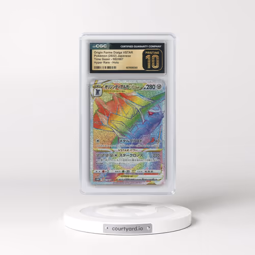 2022 Time Gazer #082/067 Origin Forme Dialga VSTAR - Hyper Rare Holo (CGC 10 PRISTINE)