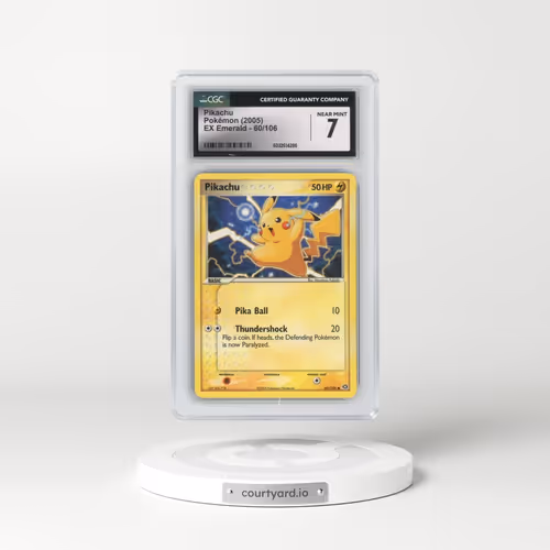 2005 EX Emerald #60/106 Pikachu (CGC 7 NM)