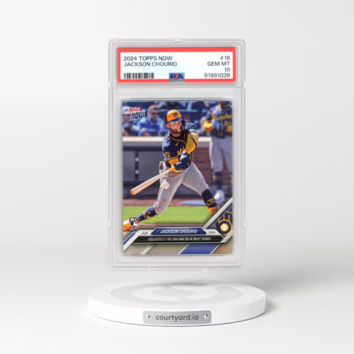2024 Topps Now #16 Jackson Chourio (PSA 10 GEM MINT)