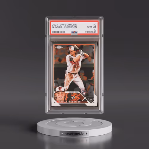 2023 Topps Chrome #2 Gunnar Henderson (PSA 10 GEM MINT)