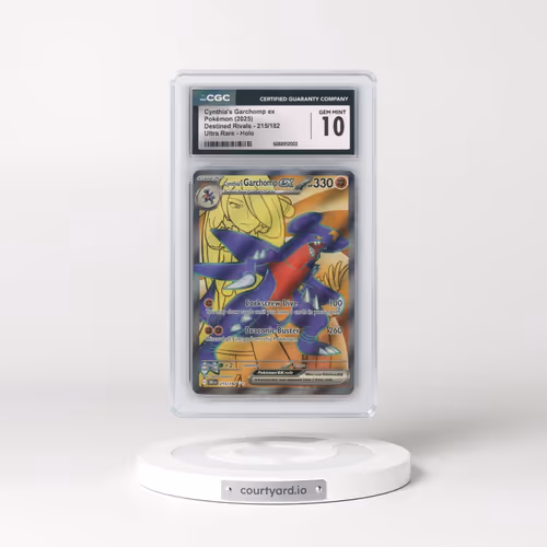 2025 Destined Rivals - DRI EN #215/182 Cynthia's Garchomp ex - Ultra Rare Holo (CGC 10 GEM MINT)