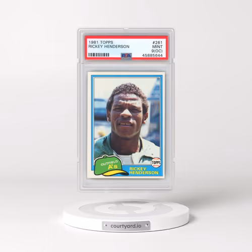 1981 Topps #261 Rickey Henderson (PSA 9 MINT)