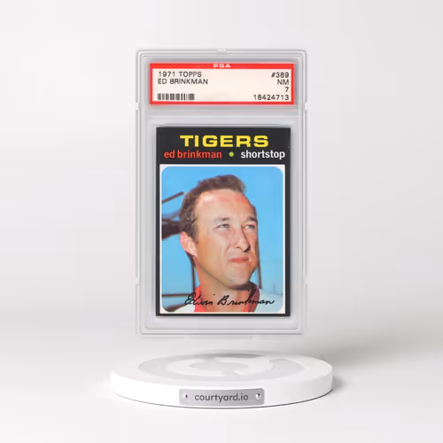 1971 Topps #389 Ed Brinkman (PSA 7 NM)