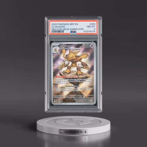 2025 Pokémon Mep EN-Me Black Star Promo #009 Alakazam - Mega Evolution Elite Trainer Box-Mega Gardev