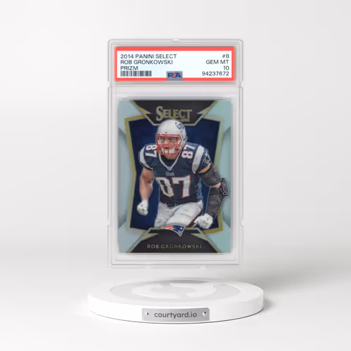 2014 Panini Select #8 Rob Gronkowski - Prizm (PSA 10 GEM MINT)