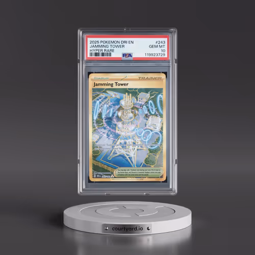 2025 Pokémon Dri EN-Destined Rivals #243 Jamming Tower - Hyper Rare (PSA 10 GEM MINT)