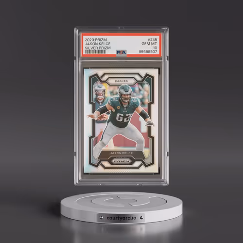 2023 Panini Prizm #245 Jason Kelce - Silver Prizm (PSA 10 GEM MINT)