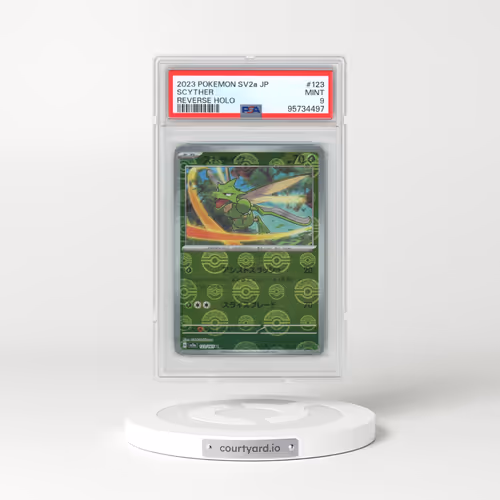 2023 Pokémon Sv2a-Pokemon 151 #123 Scyther - Reverse Holo (PSA 9 MINT)