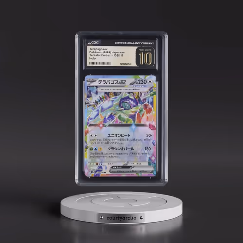 2024 High Class Pack: Terastal Fest ex - sv8a #136/187 Terapagos ex - Holo (CGC 10 PRISTINE)