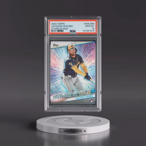 2024 Topps Stars of MLB #SMLB84 Jackson Chourio - Update (PSA 10 GEM MINT)
