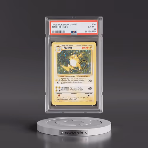 1999 Pokémon Game #14 Raichu - Holo (PSA 6 EX-MT)