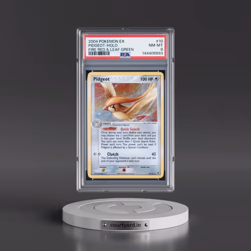 2004 Pokémon EX Fire Red & Leaf Green #10 Pidgeot - Holo (PSA 8 NM-MT)