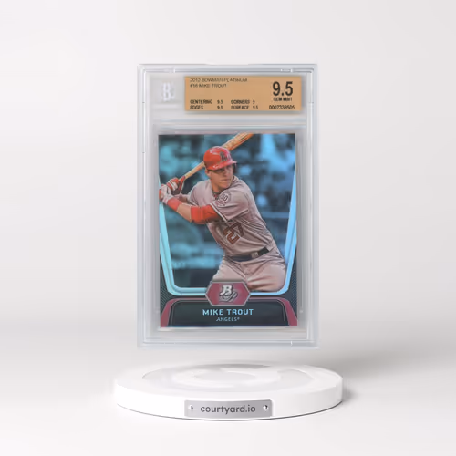 2012 Bowman Platinum #16 Mike Trout (BGS 9.5 GEM MINT)