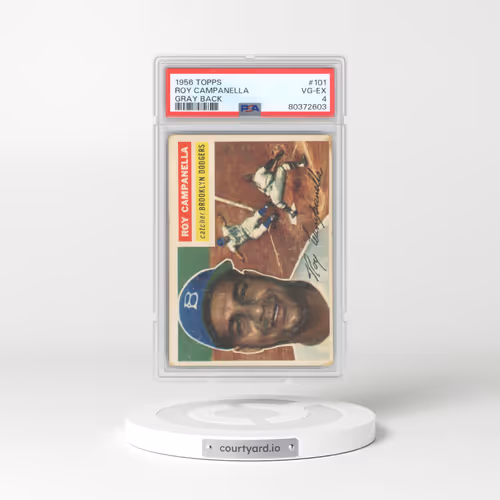 1956 Topps #101 Roy Campanella - Gray Back (PSA 4 VG-EX)