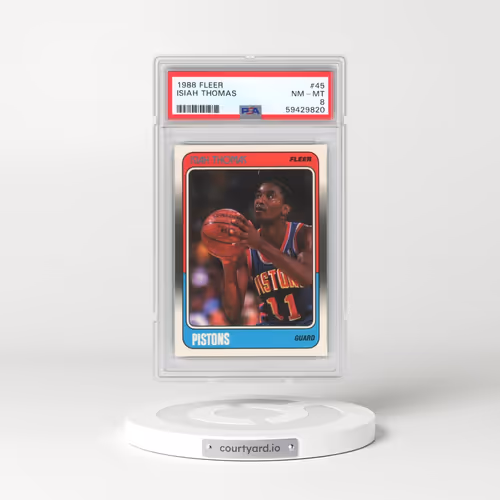 1988 Fleer #45 Isiah Thomas (PSA 8 NM-MT)