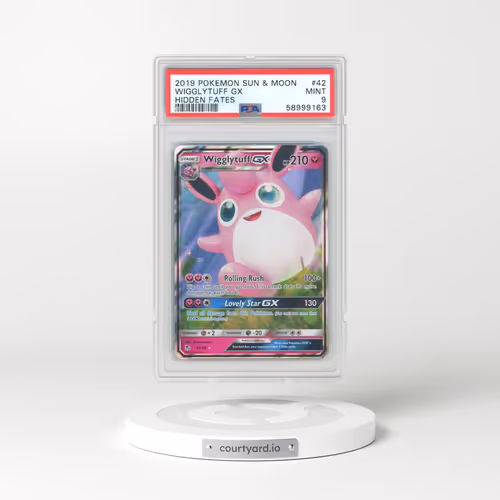 2019 Pokémon Sun & Moon Hidden Fates #42 Wigglytuff GX - Holo (PSA 9 MINT)