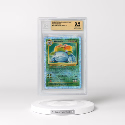 2002 Legendary Collection #18 Venusaur - Reverse Holo (BGS 9.5 GEM MINT)